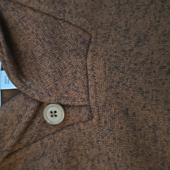 SONOMA BRAND BOYS BROWN "SHAWL NECK" SWEATER FLEECE SIZE LARGE 14/16 - Picture 4 of 13